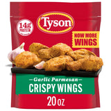 Tyson Frozen Garlic Parmesan Crispy Wings, 20 Oz