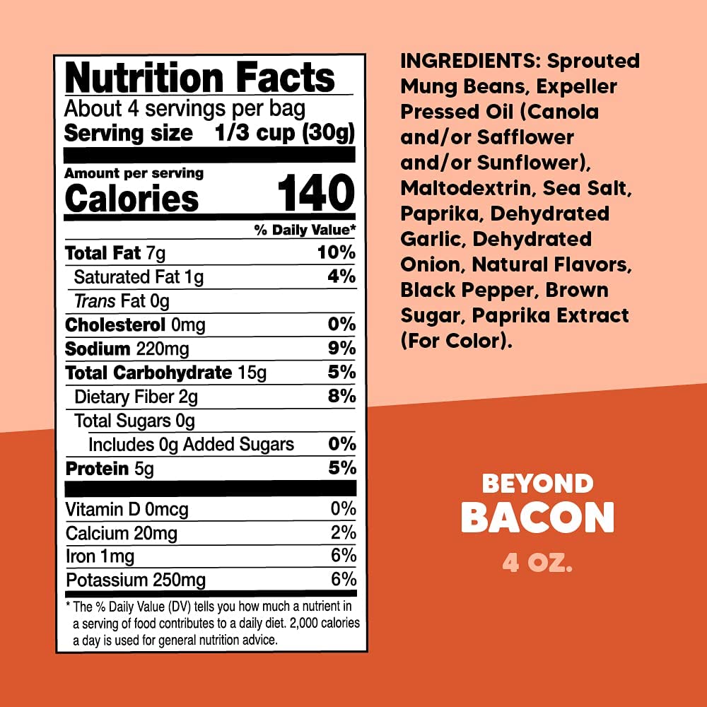Crunchsters Crunchy Sprouted Mung Beans, Plant-Based Protein Super-Snack and Salad Topper, Gluten-Free, Nut-Free, Vegan, 6g Protein per Serving, 4oz