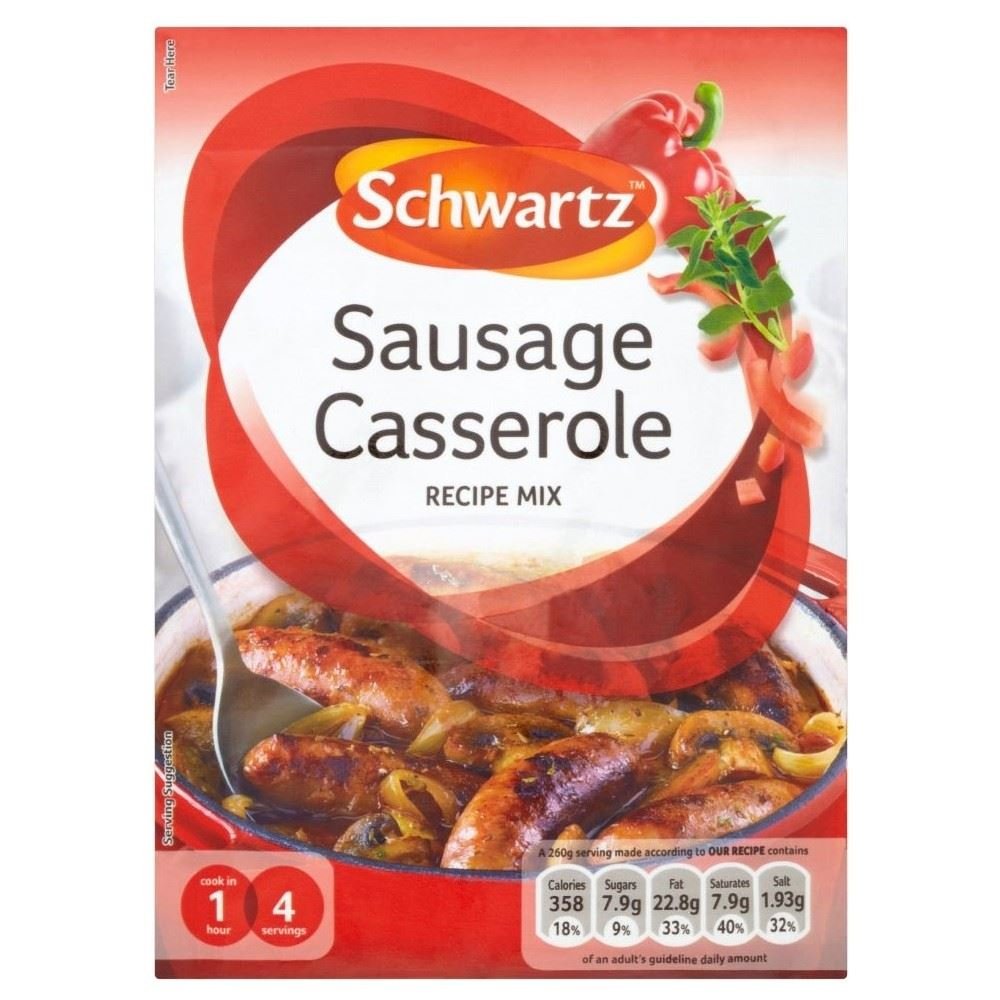 Schwartz Sausage Casserole Recipe Mix (35g) - Pack of 6