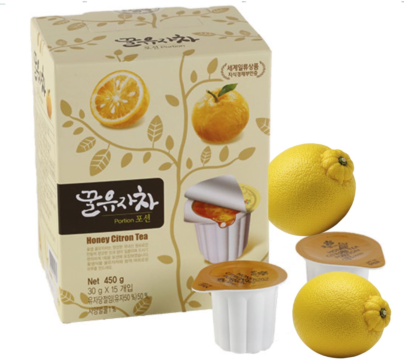 Honey Citron Tea Portion Cups Just Add Hot Water Individual Capsule 30gx15 Made in KOREA ????