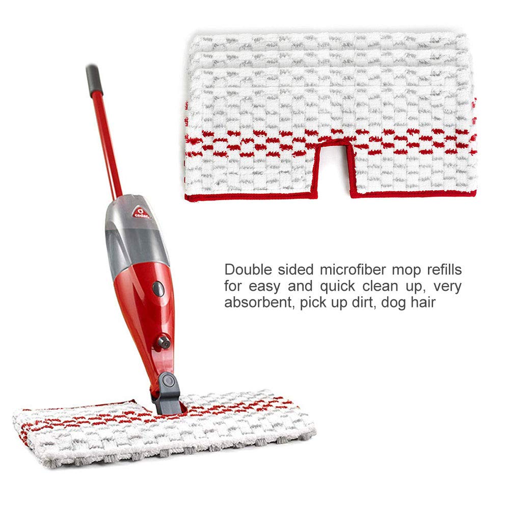 Carkio 4PCS Replacement Microfiber Washable Spray Mop Pads Compatible with Promist Max Reusable Refill Mop Pads