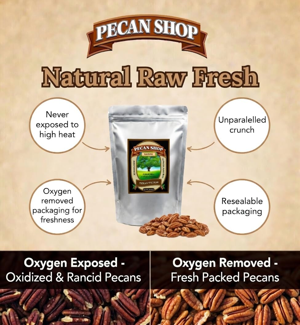 Pecans Unsalted Sprouted Organic Raw Pecan Shop 12 Ounce