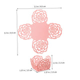 LALADEFIEE 100pcs Truffle Wrappers Elegant Shaped Chocolate Liners for Weddings Parties for Candy Boxes Mini Lightweight Compact Design