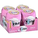 ORBIT Bubblemint Sugar Free Chewing Gum Bulk Pack, 55 Piece Bottles (Pack of 4)