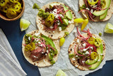 Mezzetta Taco Pack (3 Pack) | California Habanero Hot Sauce 7.5 fl oz, Sliced Tamed Jalapeño Peppers 16 fl oz, Pickled Red Onions 16 fl oz