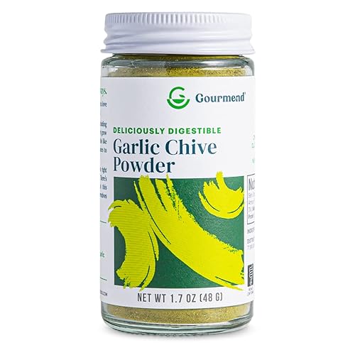 Gourmend Foods Organic Garlic Chive Powder - Certified Low FODMAP, Filler Free, Gluten Free, 100% Natural, No Corn Starch, Maltodextrin, "Flavors" or