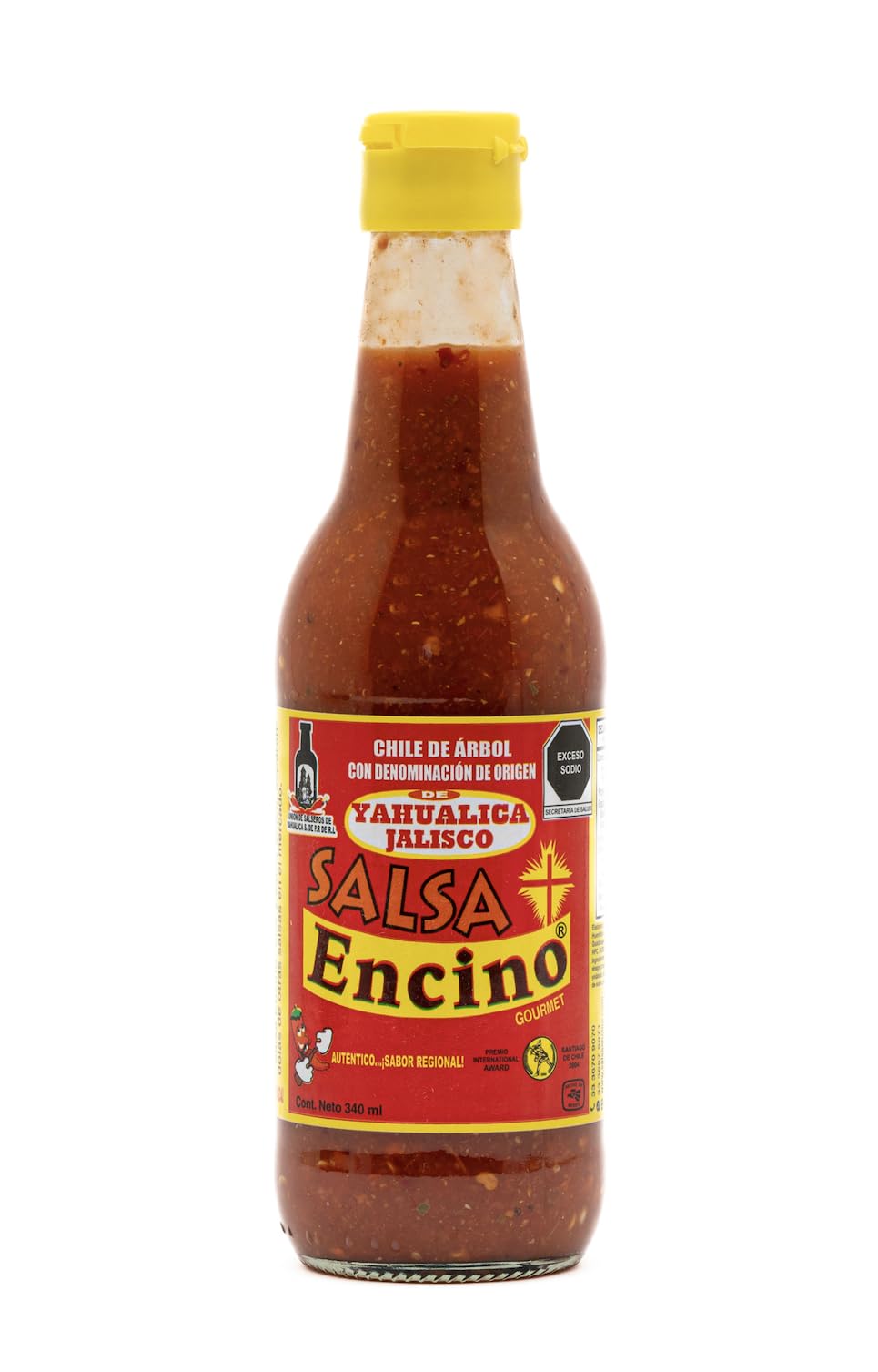 Salsa Encino Chile de Árbol Hot Sauce, Authentic Mexican Hot Sauce from Yahualica Jalisco, Stone-Ground & Naturally Fermented, Bold Heat for Wings