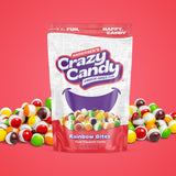 Freeze Dried Candy, Crazy Candy Rainbow Bites - Crunchy Fruity Candy, Intense Flavor Light Texture