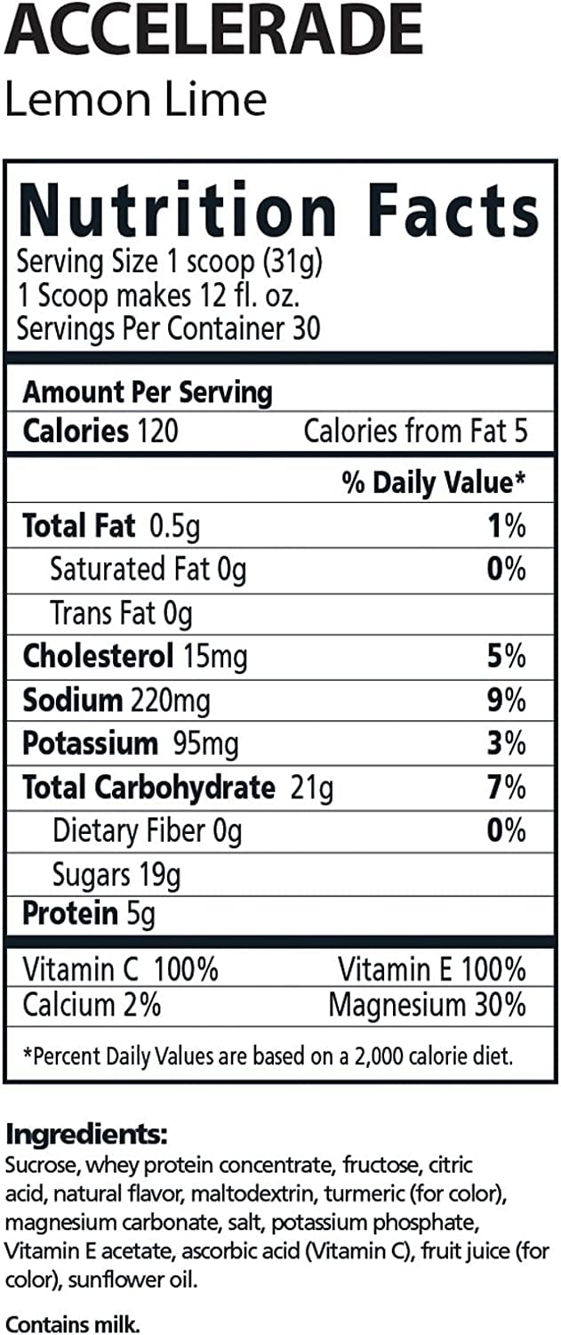 Accelerade by PacificHealth - All Natural Sport Hydration Drink Mix with Protein + Carbs & Electrolytes - for Superior Energy Replenishment, Endurance