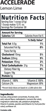 Accelerade by PacificHealth - All Natural Sport Hydration Drink Mix with Protein + Carbs & Electrolytes - for Superior Energy Replenishment, Endurance