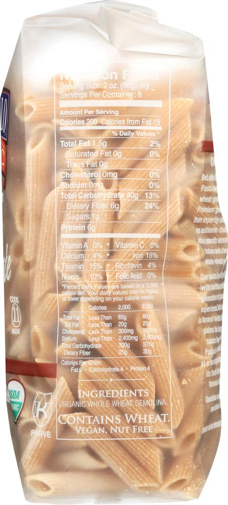 (NOT A CASE) Organic Penne Rigate Pasta No.36