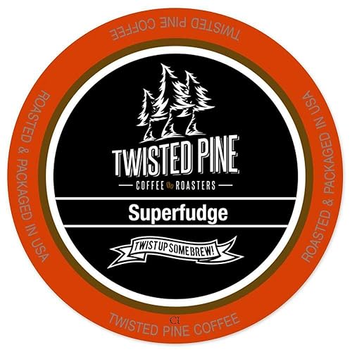 Twisted Pine Coffee SuperFudge, Flavored Coffee, Single-Serve Cups for Keurig K-Cup Brewers, 24 Count