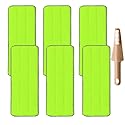 6pcs Replacement Mop Refills Compatible with Libman Rinse 'n Wring Mop and Bucket System Accessories, Washable Microfiber Cloth Mop Head Pads for Wet