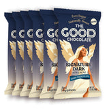 THE GOOD CHOCOLATE - Dark Chocolate Bars with Zero Sugar & Lower Net Carbs - Keto Chocolate Bar with Lower Calories, All Natural and Non-GMO Keto