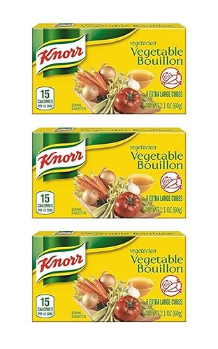 Bouillon 3 Pack of Vegetable Extra Large Cubes w/Exit 28 Bargains Sticker (Total of 18 Extra Large Cubes) Vegetarian