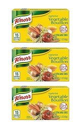 Bouillon 3 Pack of Vegetable Extra Large Cubes w/Exit 28 Bargains Sticker (Total of 18 Extra Large Cubes) Vegetarian
