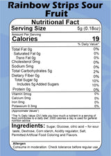 SMIBZE Natural Rainbow Strips Sour Fruit 100 GM (Pack of 1) SMIBZE