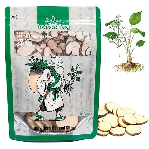 Hapsmiley Alisma Rhizoma Root (Alisma/??/Ze Xie) Dried Bulk Herbs - 3.5 oz (100g)
