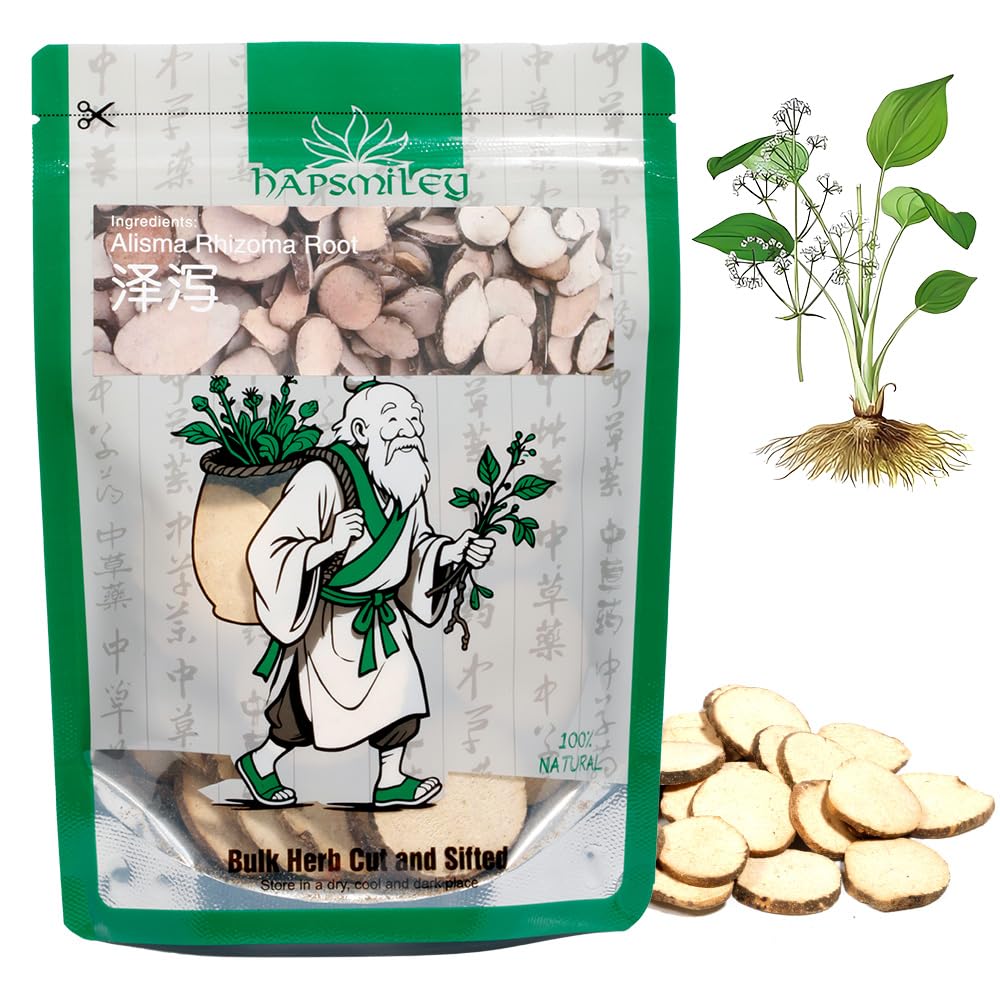 Hapsmiley Alisma Rhizoma Root (Alisma/??/Ze Xie) Dried Bulk Herbs - 3.5 oz (100g)