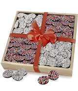 From You Flowers Sprinkle of Nonpareils Gift Tray - Belgian Milk & Dark Chocolate Nonpareils Wooden Gift Box for Birthday & Thank You