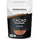Terrasoul Superfoods Raw Organic Cacao Powder, 16 Oz, Rich Chocolate Goodness for Baking, Smoothies, and Blissful Hot Cocoa