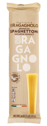 Pastificio Bragagnolo, Spaghettoni 805 Bronze-Drawn, 100% Italian Pasta, Made with Durum Wheat Semolina Flour, Non GMO (1 Pound Bag)