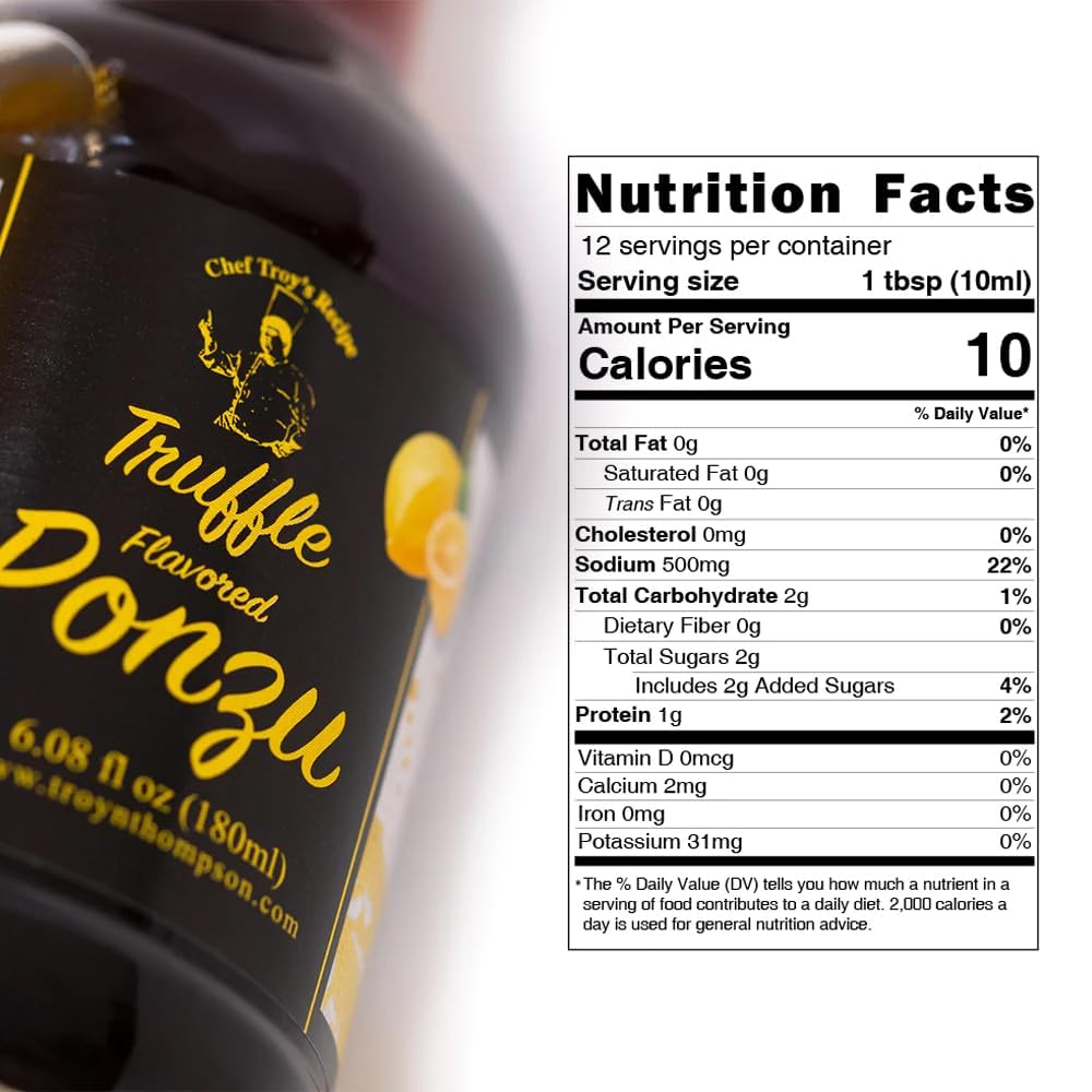 Mishima Foods | Truffle Flavored Gourmet Japanese Ponzu with Truffle Essence | Unique Fusion of Traditional Japanese Flavors | Perfect for Marinating