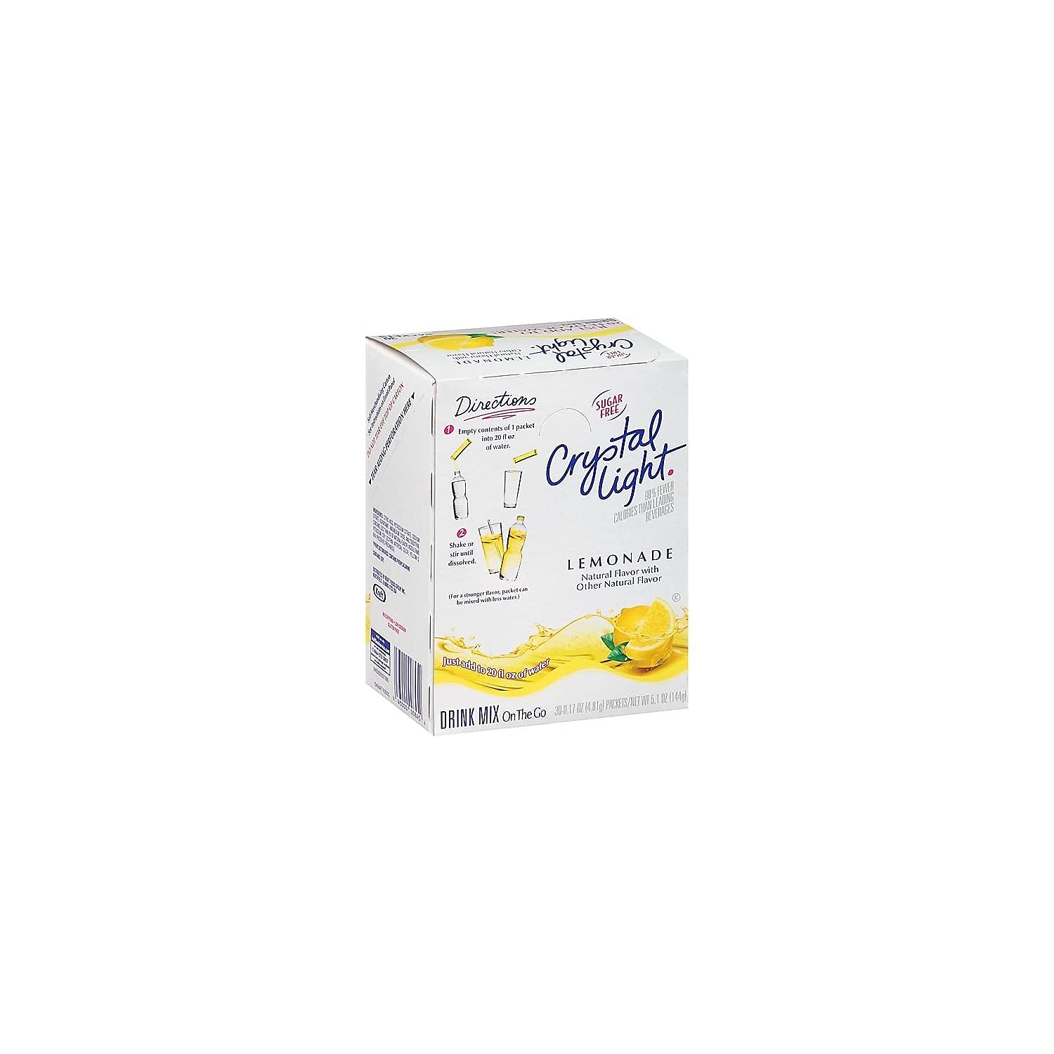 Crystal Light Products Crystal Light-Flavored Drink Mix, Lemonade, 30- 0.17 oz Packets beverage, PACK OF 1