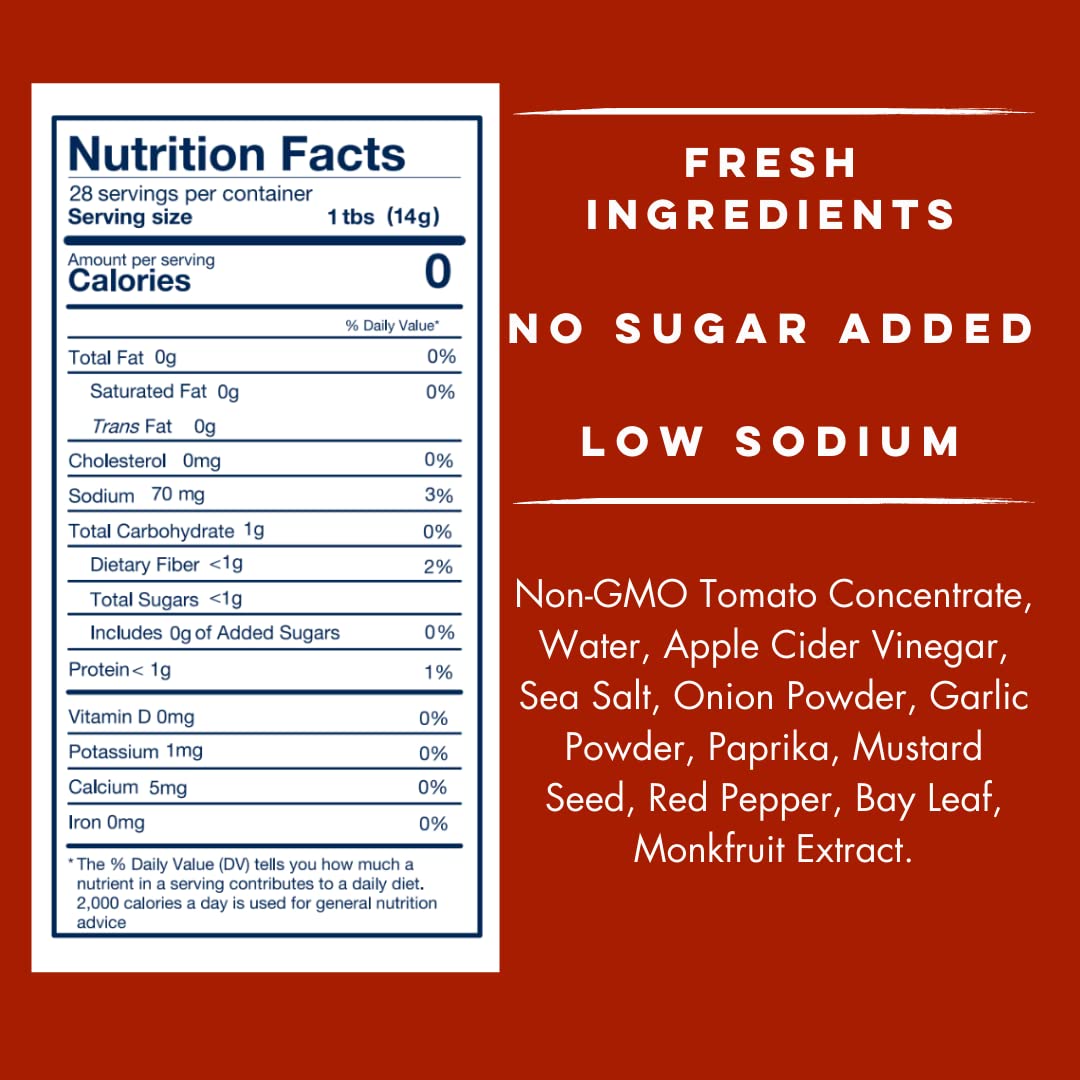 Yo Mama's Foods Keto Classic Ketchup - Pack of (4) - No Sugar Added, Low Carb, Vegan, Gluten Free, Paleo Friendly, and Made with Whole Non-GMO