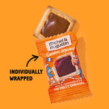 Michel et Augustin Cookies, Individually Wrapped Snacks, 6 Pack, Gourmet Milk Chocolate & Caramel Shortbread, 15 French Butter Cookies per bag (90