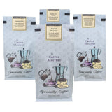 Coffee Masters Ground Coffee Sampler, Jamaican Me Crazy, Chocolate Raspberry, Dark Chocolate Decadence, Almond Amaretto, 48 Ounce