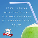 Amy & Brian Pure Coconut Water with Lime, Non-GMO, No Sugar Added, Refreshing and Hydrating Real Coconut Water, 17.5 Fl Oz (Pack of 12)