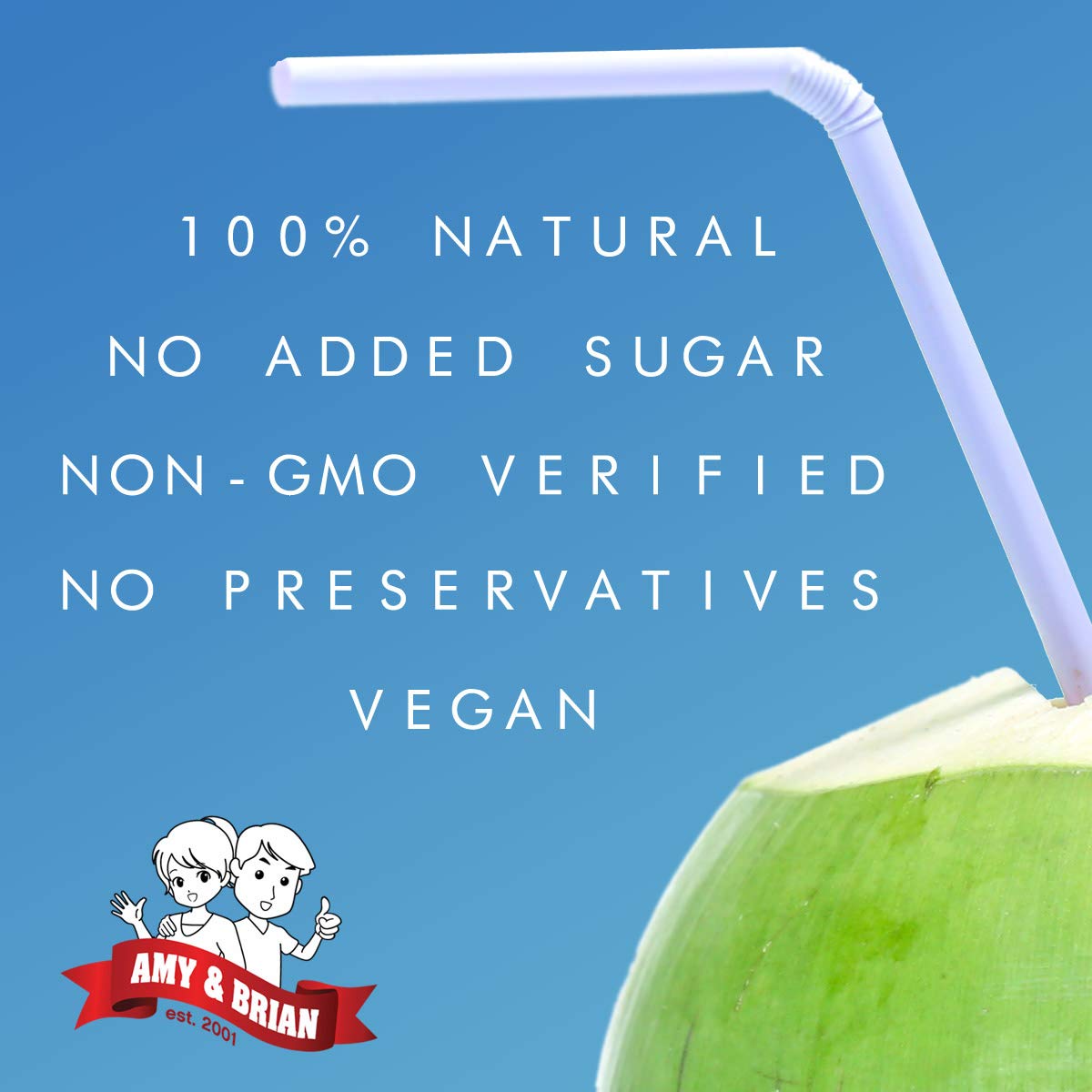 Amy & Brian Pure Coconut Water with Lime, Non-GMO, No Sugar Added, Refreshing and Hydrating Real Coconut Water, 17.5 Fl Oz (Pack of 12)