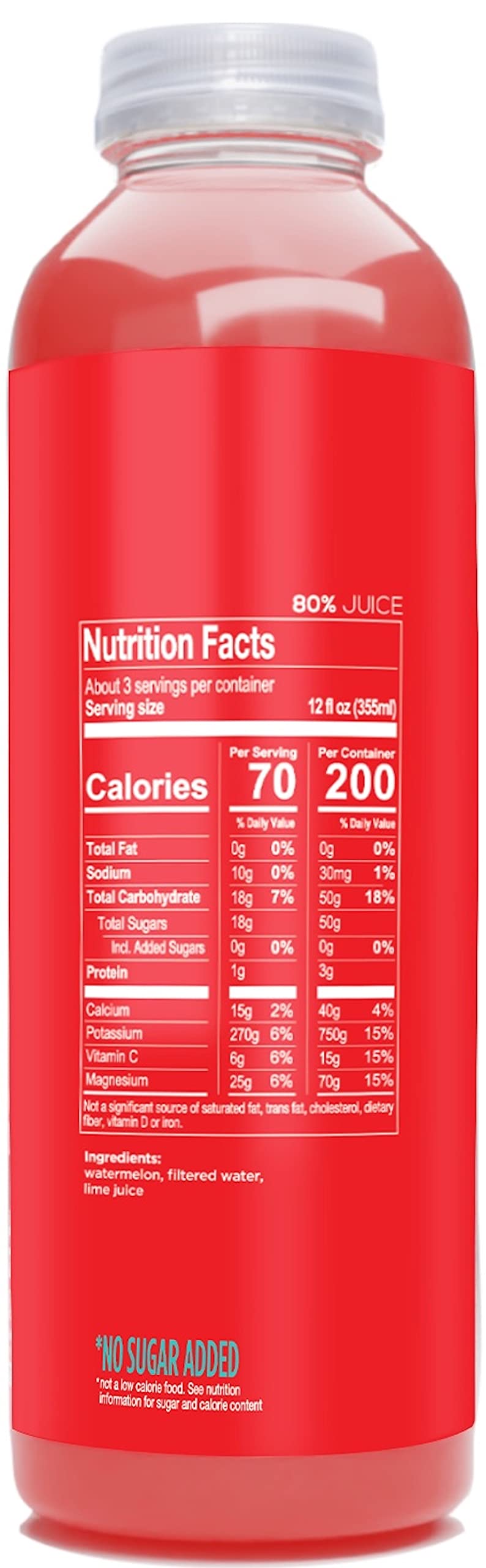 WTRMLN WTR | Cold Pressed Watermelon Juice [Original HYDRATION]| Natural Electrolytes + Antioxidants | No Added Sugar | 1 liter bottles (Pack of 1)