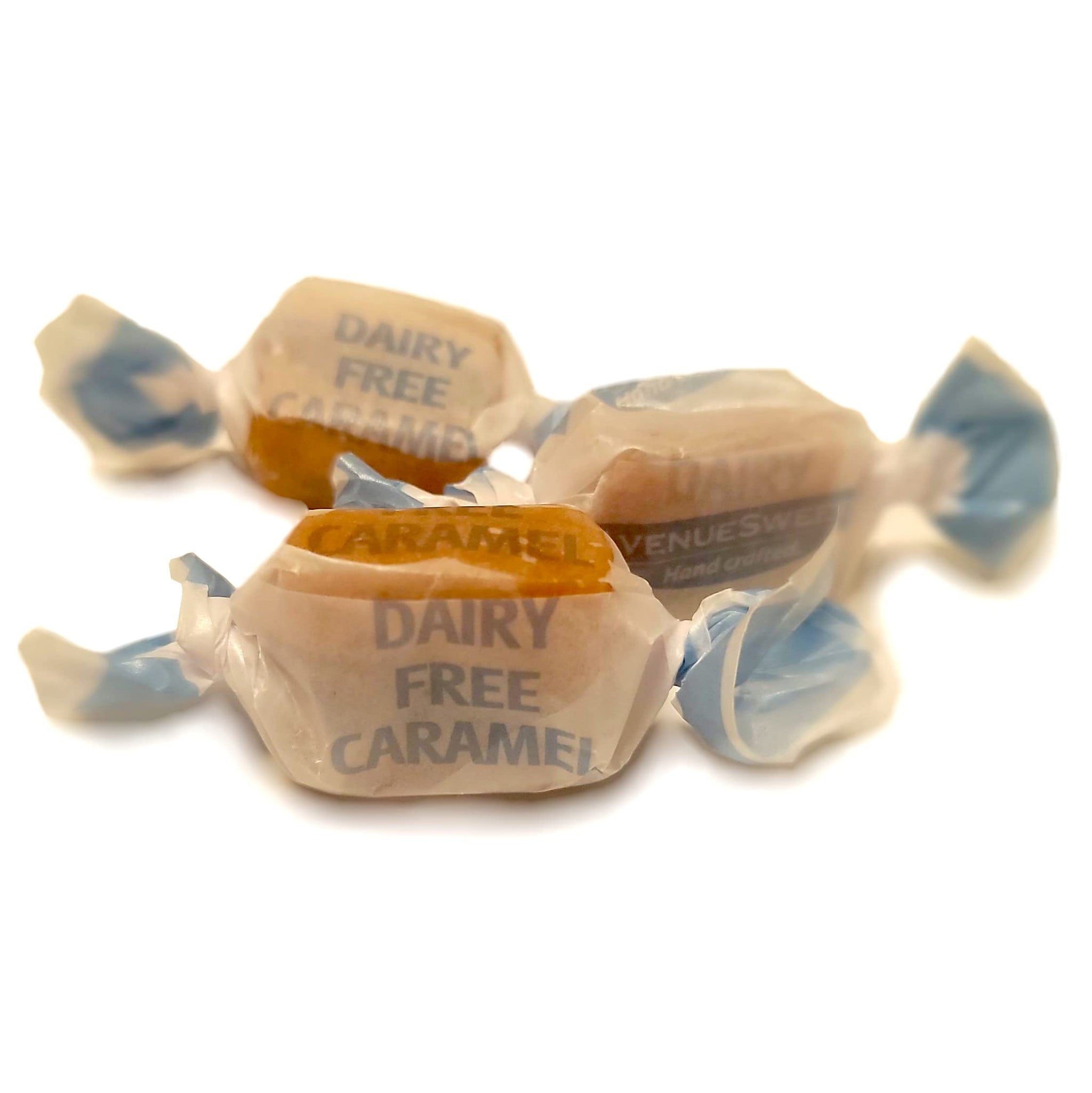 AvenueSweets - Handcrafted Dairy Free Vegan Individually Wrapped Soft Caramels - 1 lb Box - Assorted Flavors
