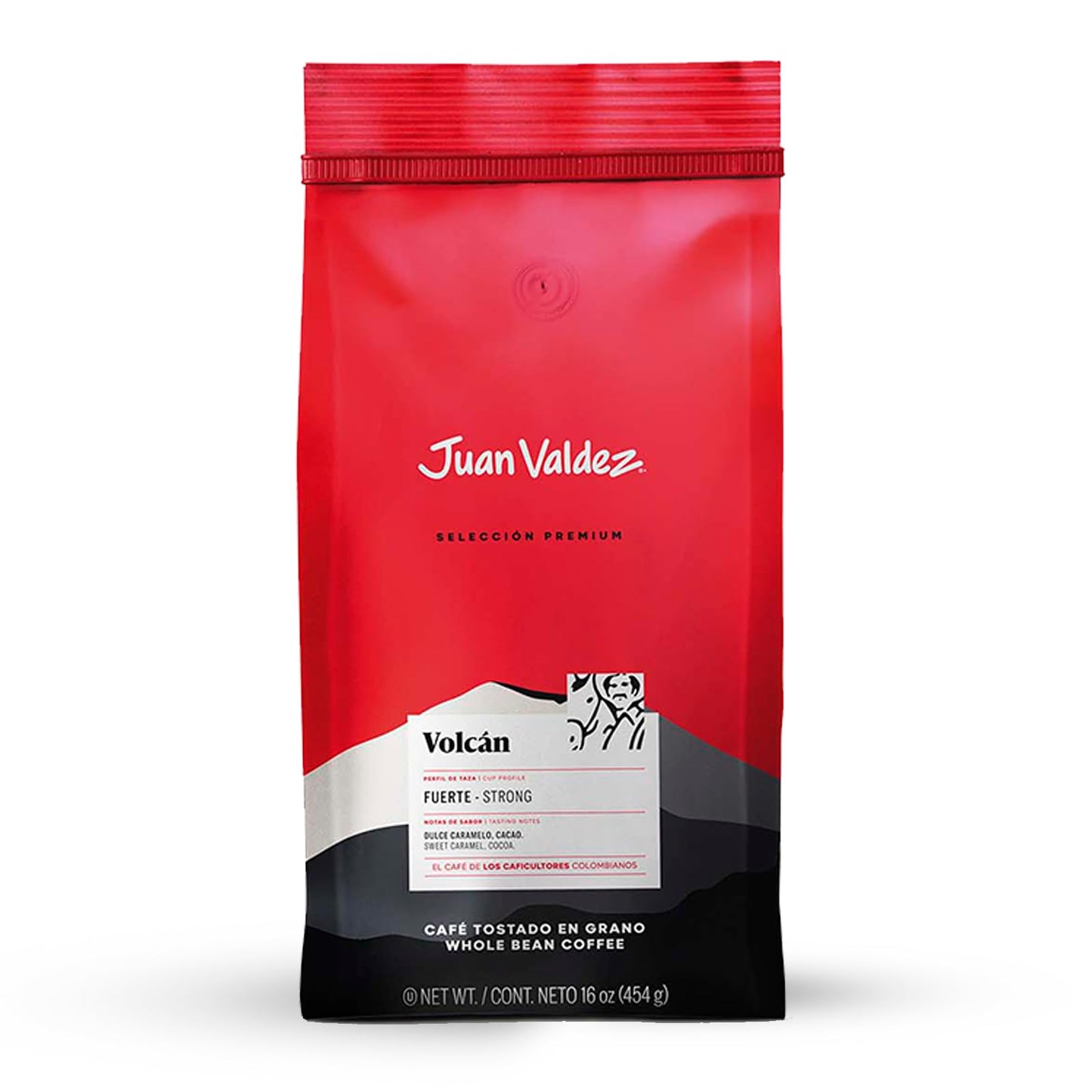 Juan Valdez Volcan Whole Bean Coffee - Dark Roast | 100% Colombian Arabica Beans | 100% Colombian Coffee with Low Acidity and Notes Of Sweet Caramel