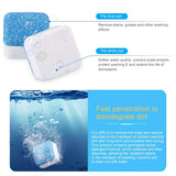 Washing Machine Cleaner Effervescent Tablets, Solid Washer Cleaning Tablet, Deep Cleaning Remover with Triple Decontamination for Front Load and Top