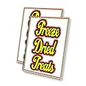 Freeze Dried Treats (24" X 36") 4mm Corrugated Plastic Panel, Graphics Applied to 1 Side (Pk of 2) | Fair Food, Desserts, Sweets, Snacks