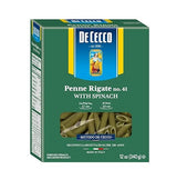 De Cecco Spinach Pasta, Penne Rigate No.41, 12 Ounce