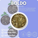 Green Royalty Boldo Hoja (Boldo Leaf) - Natural Dried Boldo Leaves for Herbal Tea & Infusions - Caffeine Free, Non-GMO - 4 oz (114 g)