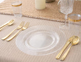 " OCCASIONS " 120 Plates Pack,(60 Guests) Heavyweight Premium Wedding Party Disposable Plastic Plates Set -60 x 10.5'' Dinner + 60 x 7.5''