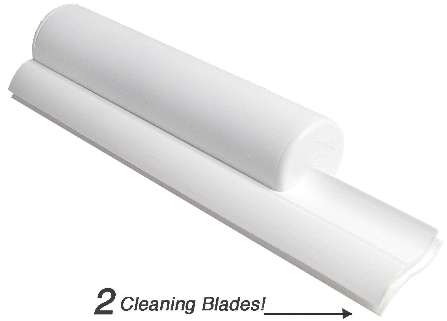 Cleret Dual Bladed Classic Bath Squeegee - All White