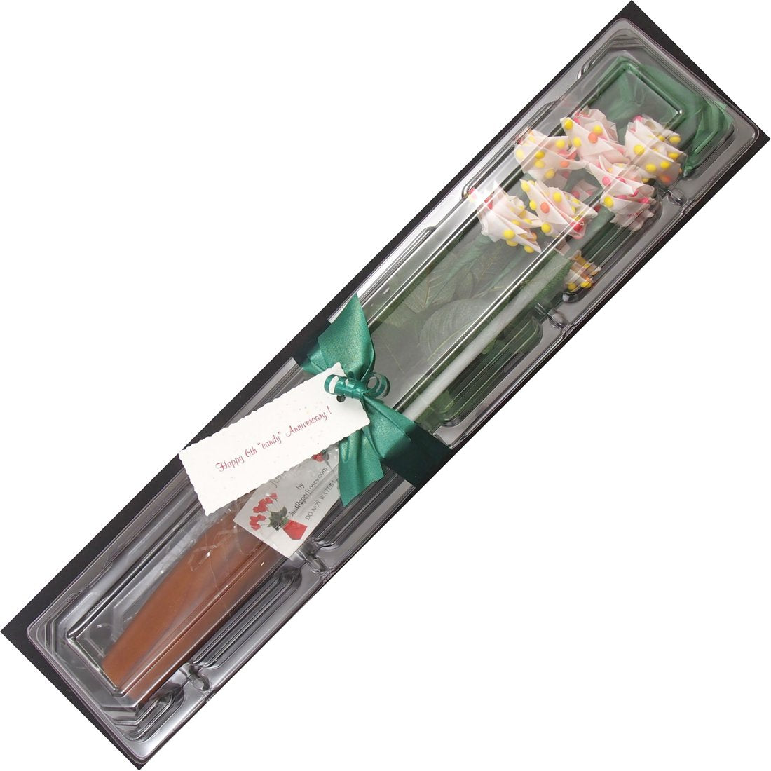 JustPaperRoses 6th Wedding Annniversary Gift of Traditional Candy Rose Bouquets by Year (6th Candy)