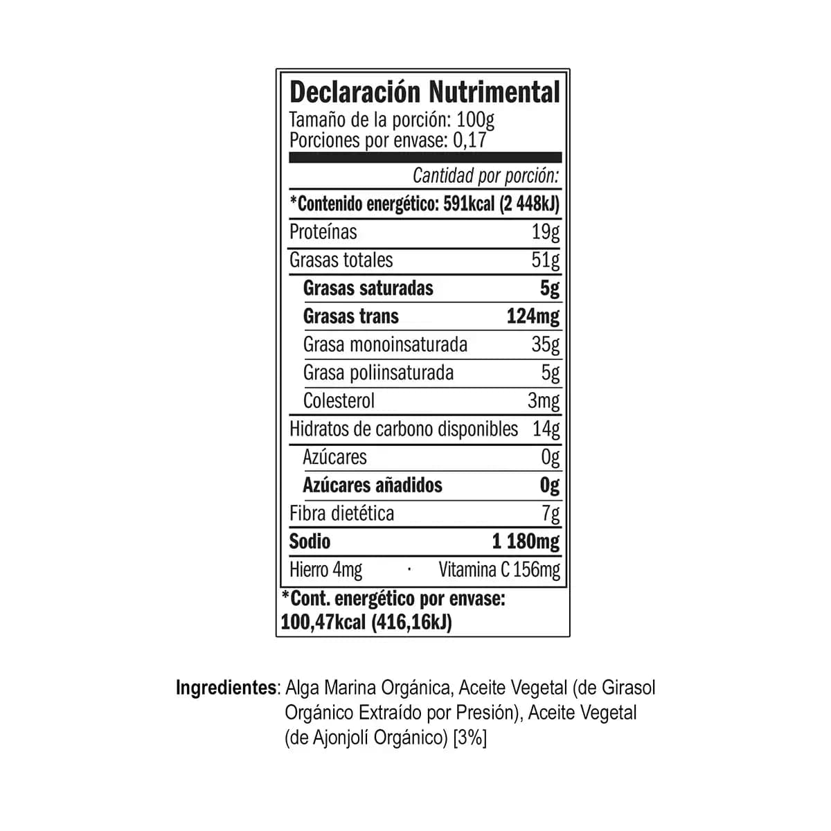 Organic Seaweed Roasted 10 17g Kirkland Signature
