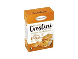 Dolcetto Oven Baked Crostini Crackers, Three Cheese Flavor, 7.05 Oz (Pack of 3), Artisanal Italian Crackers Made with Extra Virgin Olive Oil, Halal