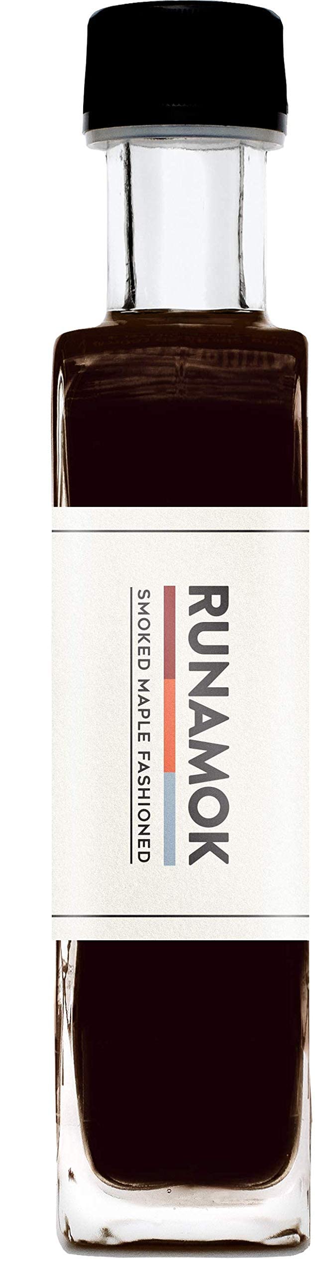 Runamok Organic Smoked Maple Old Fashioned Cocktail Syrup | Non-Alcoholic Maple-based Cocktail Mixers | Perfect Smoky Old Fashioned | 8.45 Fl Oz
