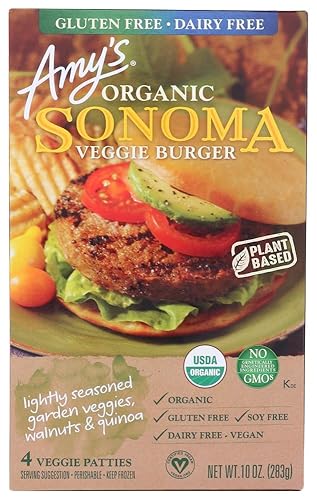 Amys Sonoma Veggie Burger, 10 Ounce -- 12 per case.