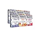 SINGLES TO GO! Welch's Variety Pack - Strawberry Peach, Cherry Pomegranate & Grape Pack of 6