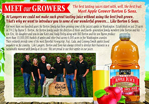 Langers 100% Juice, Apple, 101.4 Fl Oz (Pack of 4)