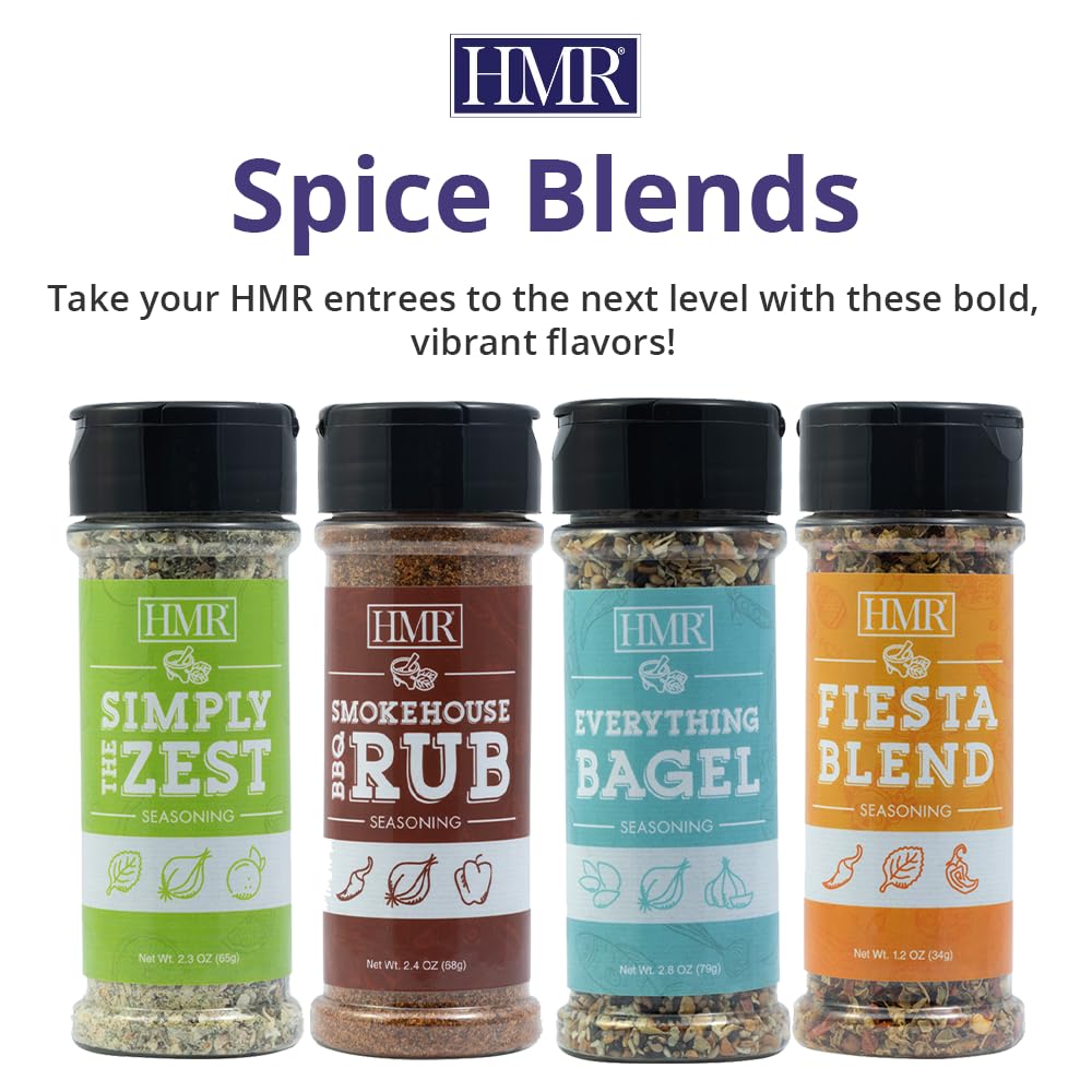 Everything Bagel Spice Blend by HMR, Seasoning Mix with Sesame & Poppy Seeds, Dried Garlic & Onion, Sea Salt, 2.8 oz Shaker Bottle